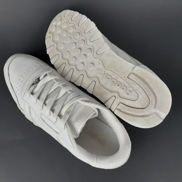 Reebok Mens Classic White Sneaker Shoe Sz 6.5 - Picture 7 of 9